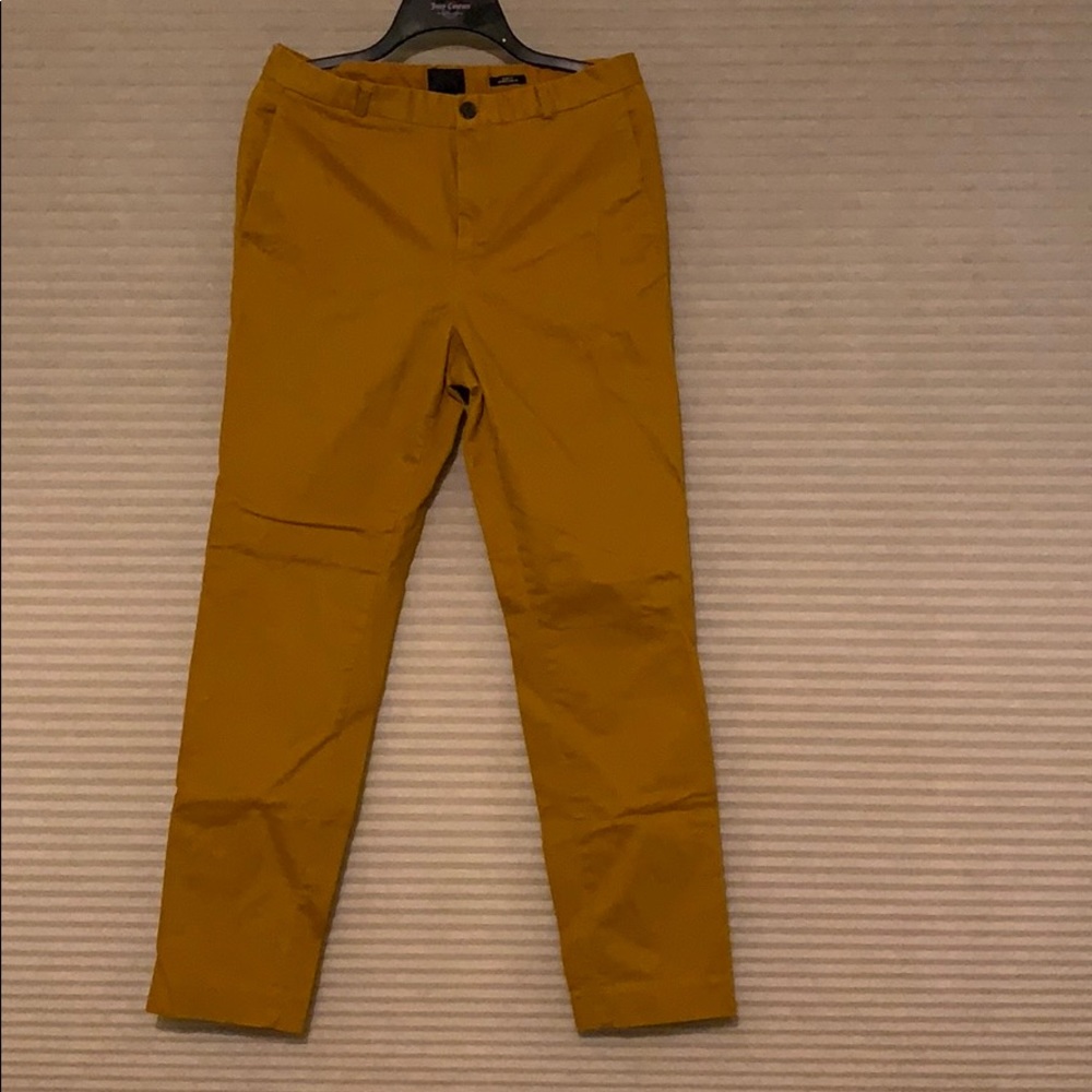 Mustard color casual men pants